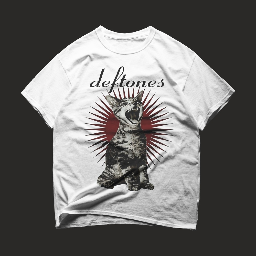 Deftones Shirt Deftones Screaming Cat Retro Shirt